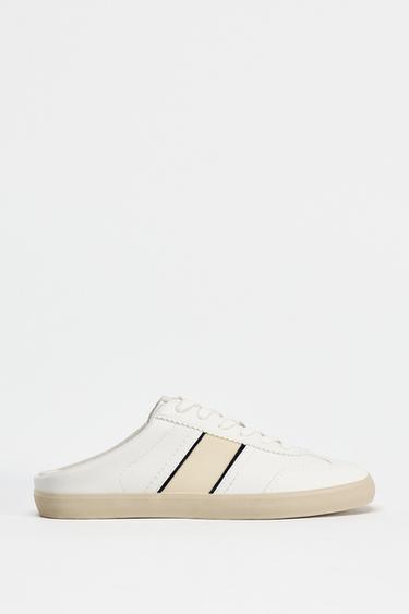 MULE-SLIPPERS - Råhvid fra Zara