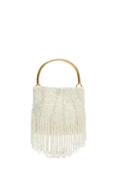 APPLIQUÉ HANDBAG - Ecru by Zara