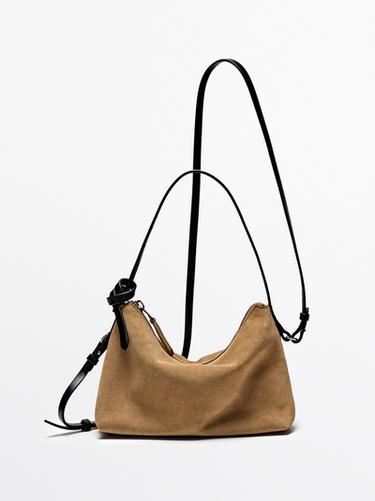 Petit sac en croûte de cuir - Sable de Zara - Image 0