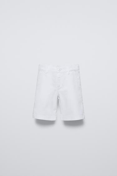 ШОРТЫ В СТИЛЕ ЧИНОС — БЕЛЫЙ от Zara — изображение 0