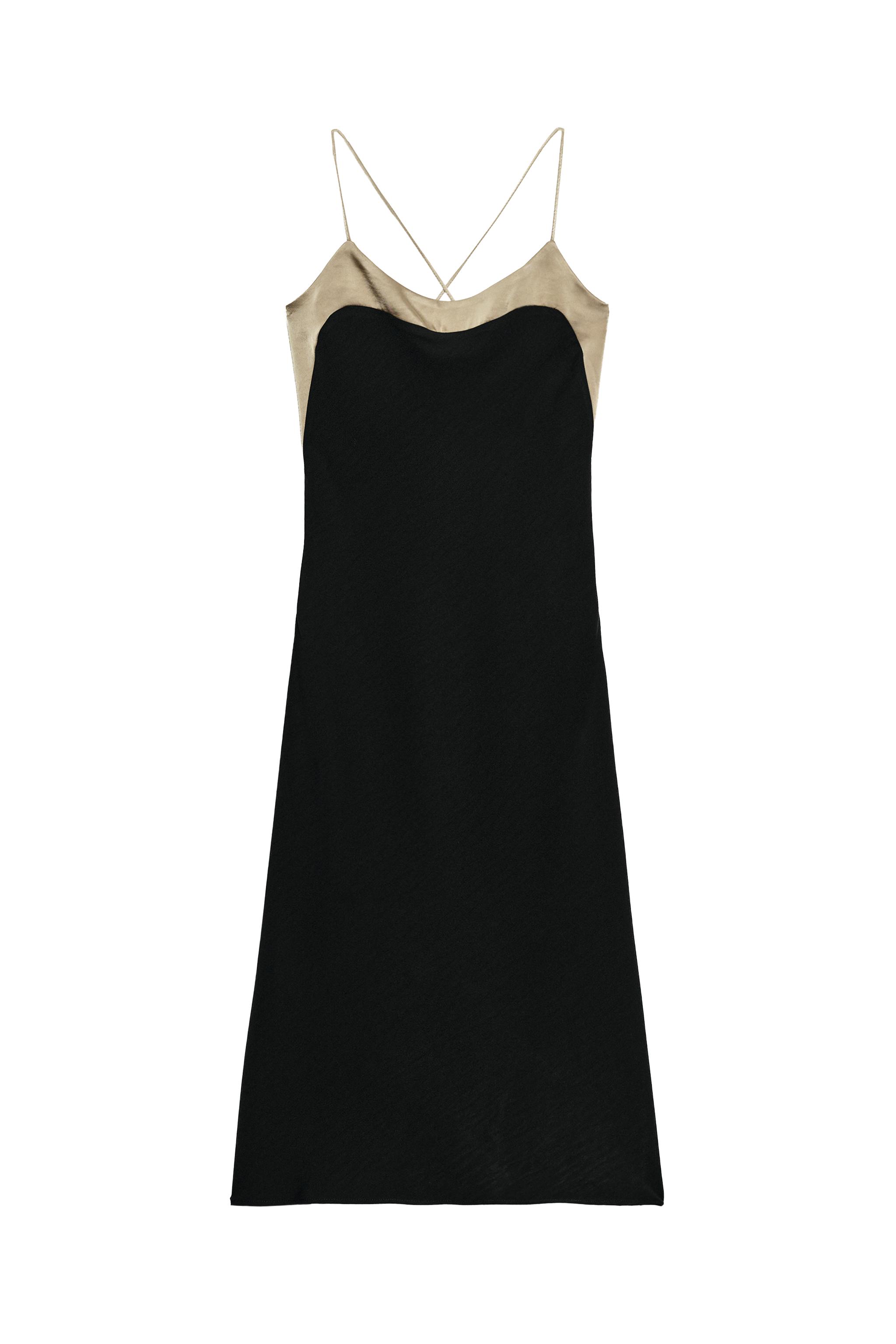 VESTIDO LENCERO COMBINADO