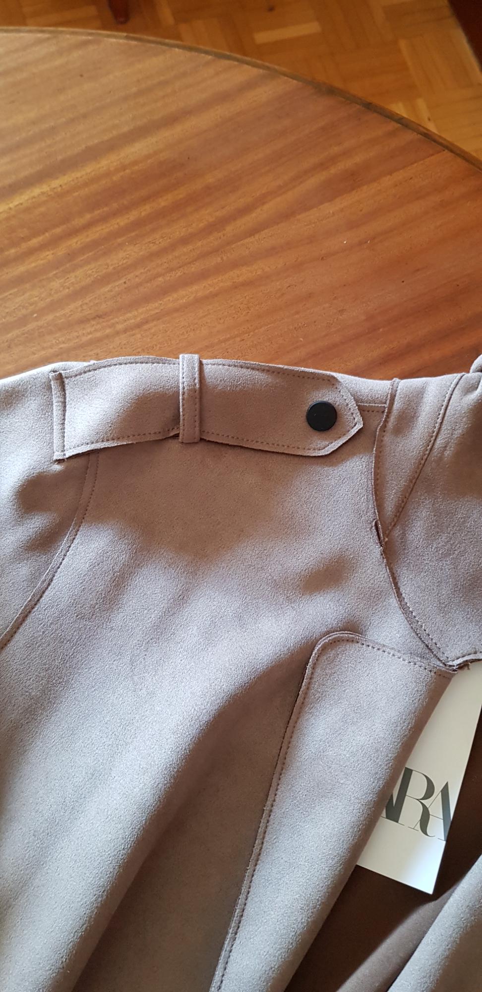 FAUX SUEDE BELTED TRENCH COAT - Image 5
