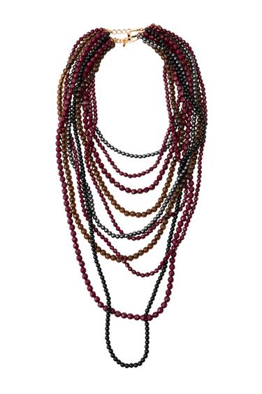 BEADED WATERFALL NECKLACE
