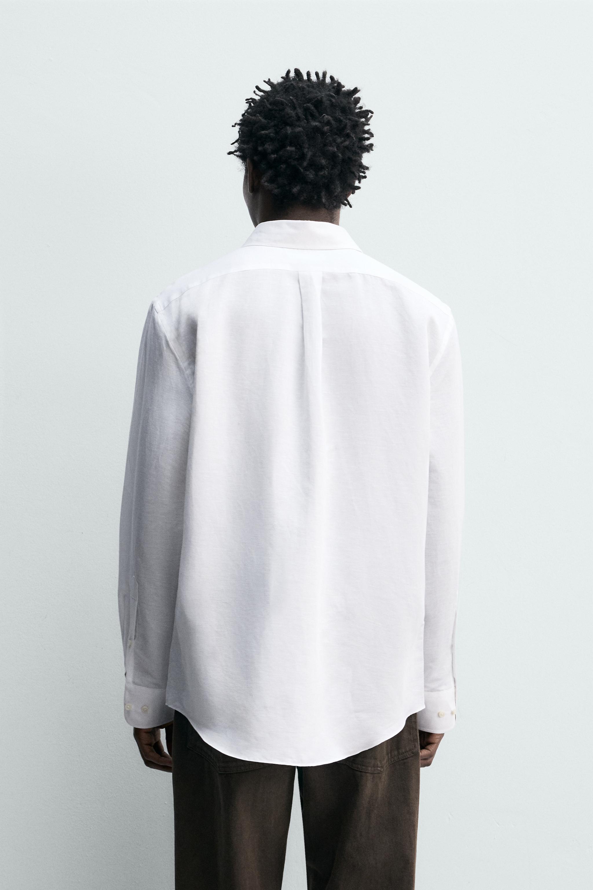 CHEMISE REGULAR FIT COTON-LIN