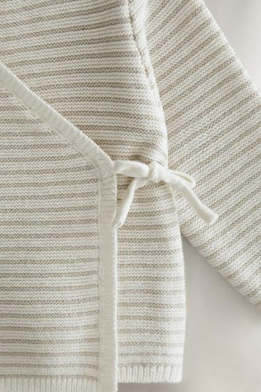 VESTE ENFANT COTON ET SOIE - Beige clair de Zara - Image 3