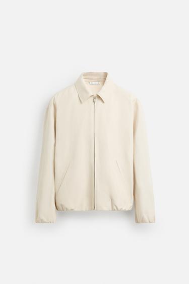Zara CROPPED FIT JACKET - Sand
