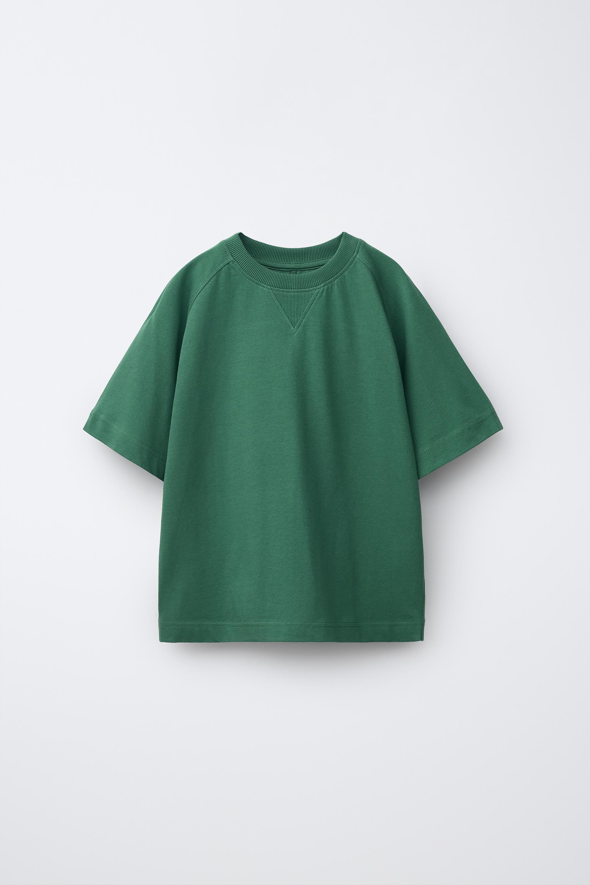 T-SHIRT AND SHORTS SET — Mid-green (alternate view)