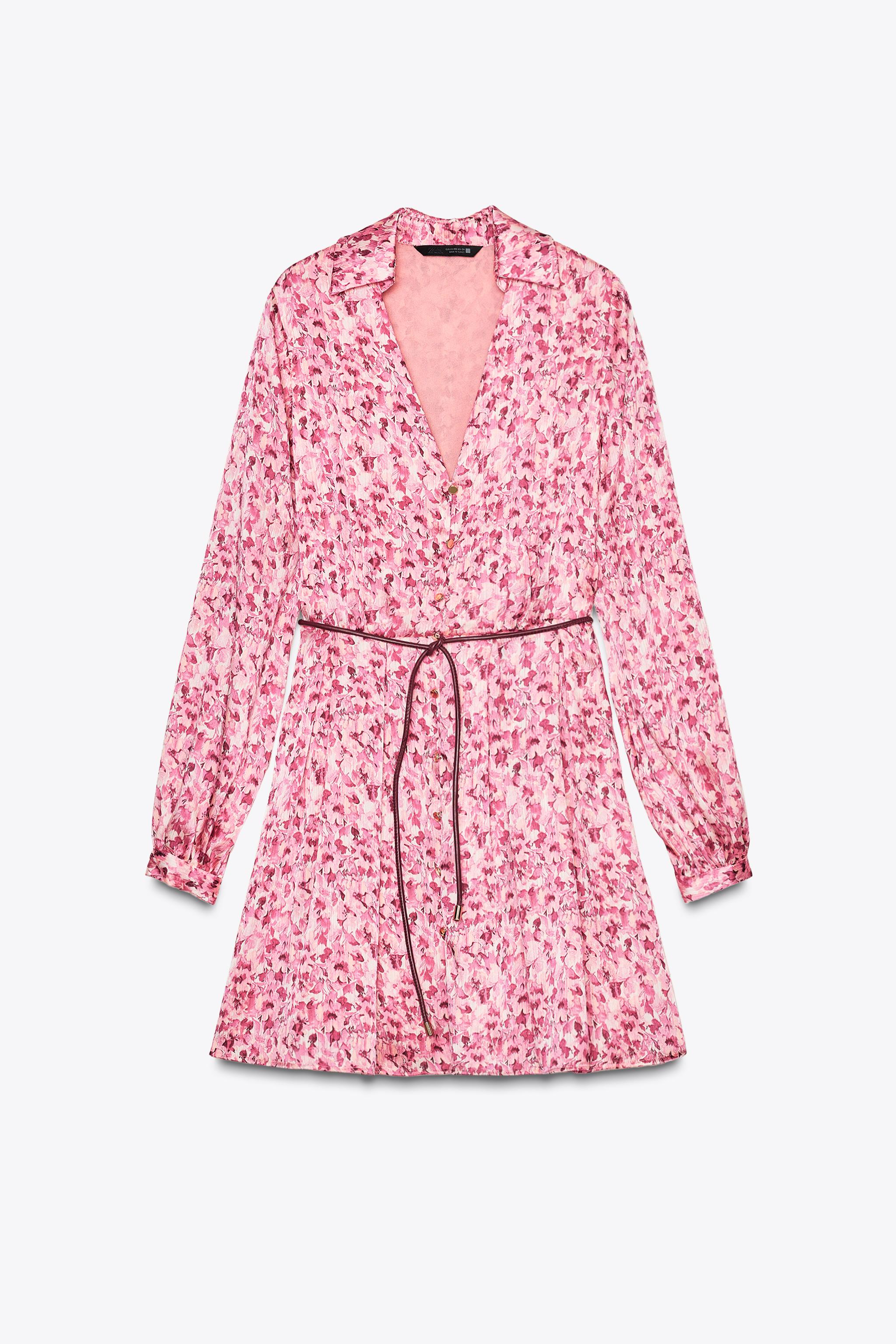 ZARA ショートワンピース フラワープリント 5029/072 SHORT FLORAL PRINT DRESS - Multicolored | ZARA United States
