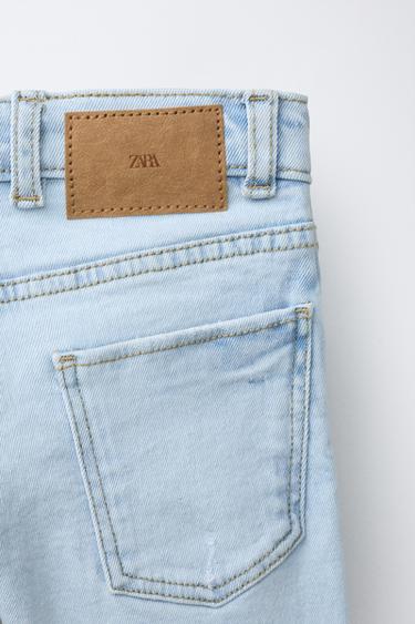 JEAN DROIT CONFORT DÉCHIRÉ - Bleu clair de Zara - Image 3