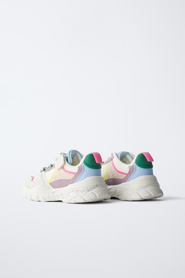 MULTICOLOURED TRAINERS - White by Zara - Image 3