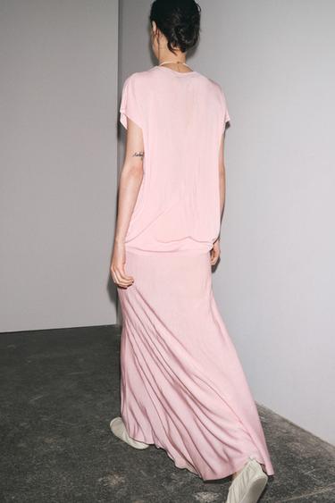 WIDE SLEEVE KNIT TOP - Pale pink by Zara - Image 4