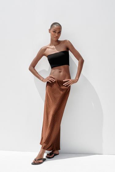 RIBBED BANDEAU TOP - Black by Zara - Image 0