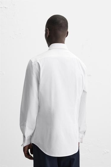 REGULAR FIT CUFFLINK SHIRT - White by Zara - Image 2