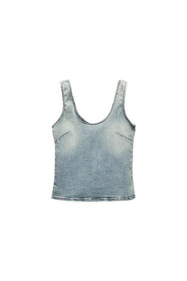 TOP DENIM TRF