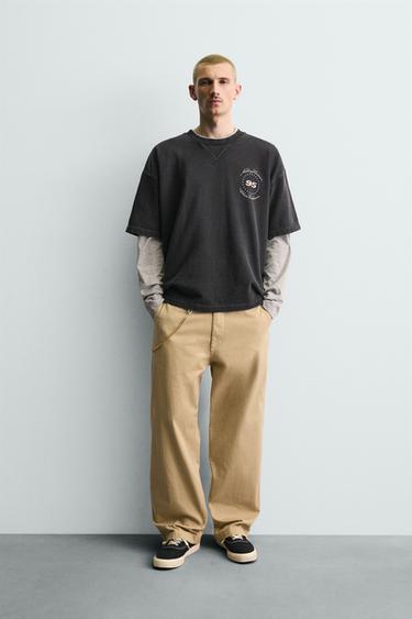 WASHED HORSE GRAPHIC SWEATSHIRT - Anthracite grey by Zara