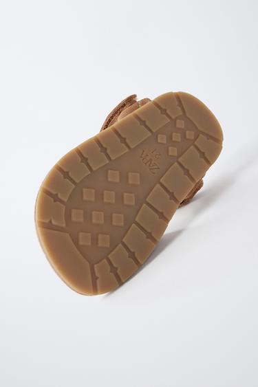 SANDALES EN CUIR PIEDS NUS - Marron de Zara - Image 7
