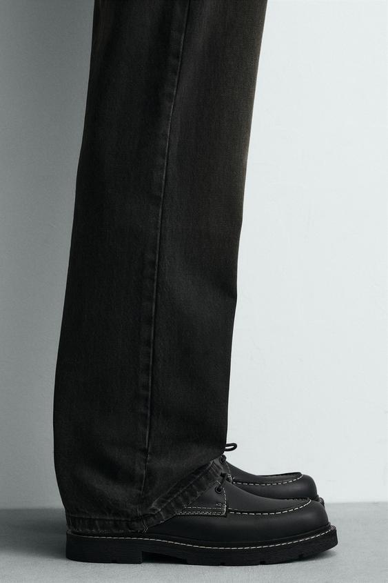 LEATHER STITCHED SHOES