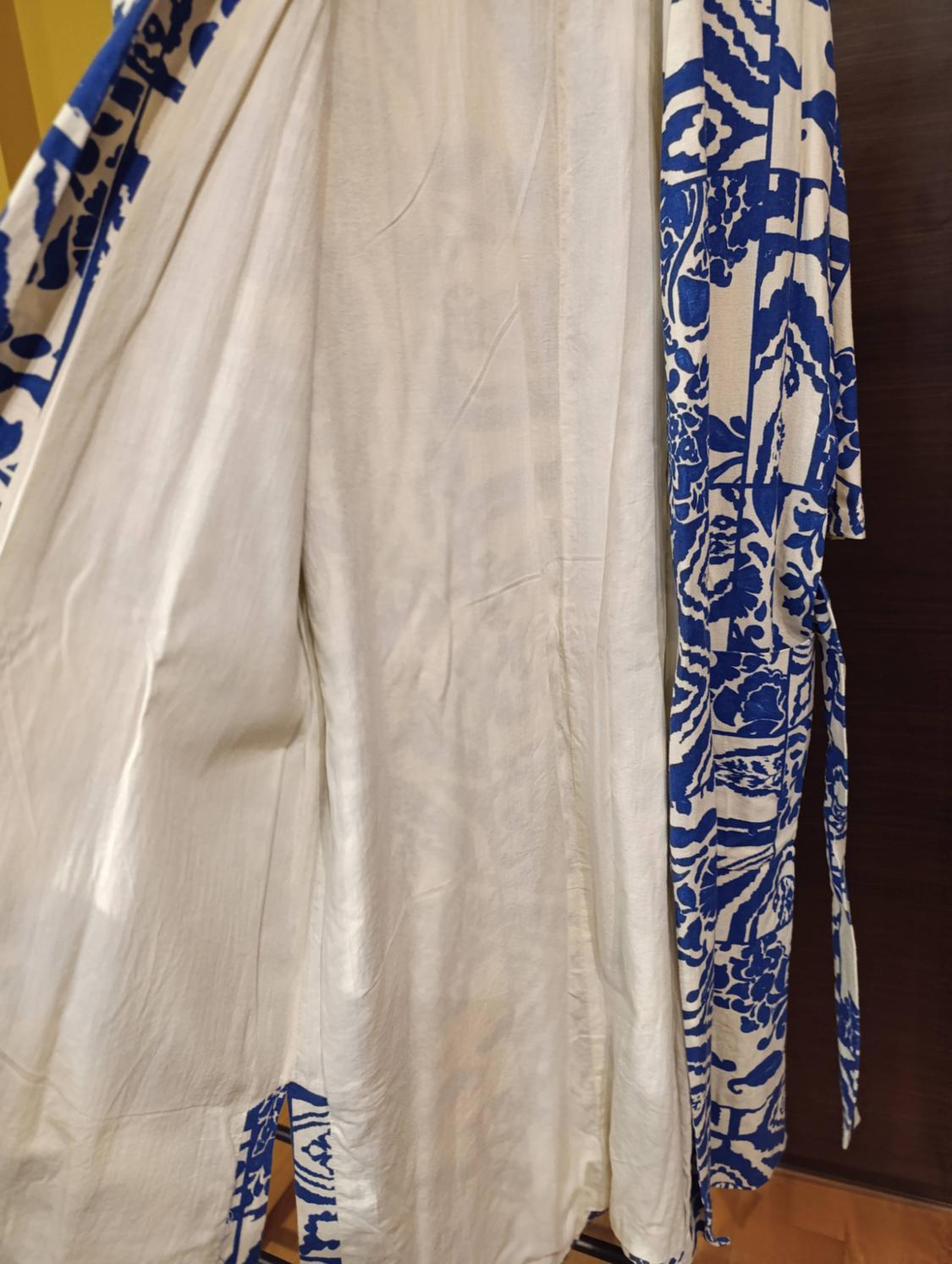 PRINTED LINEN BLEND KIMONO - Image 6