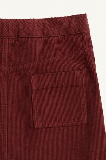 LIMITED EDITION CORDUROY SKIRT - Brick by Zara - Image 7