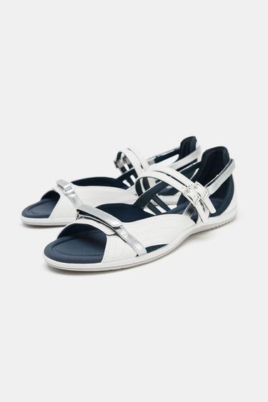STRAPPY SPORTS SANDALS - White by Zara - Image 2