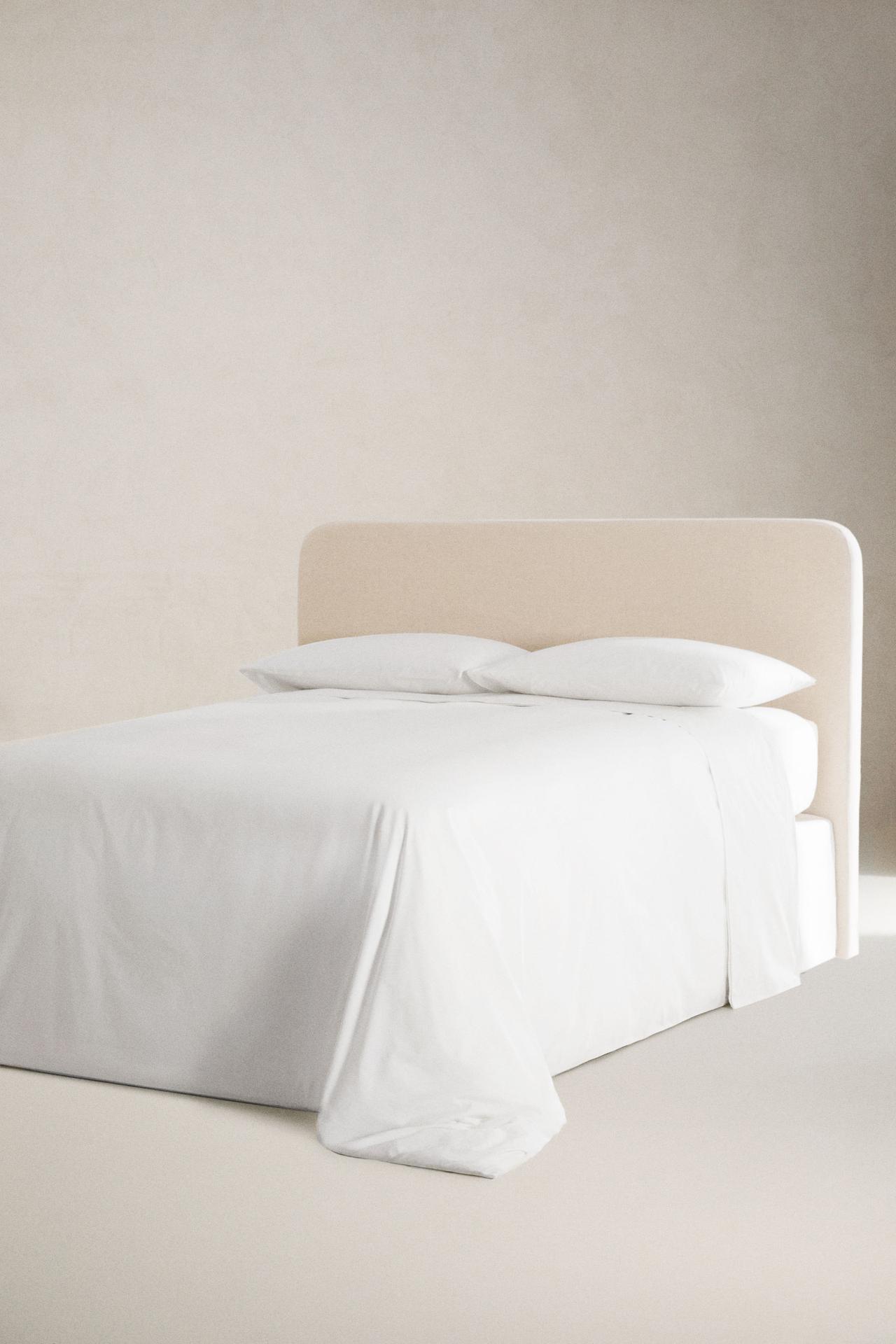 COTTON PERCALE DUVET COVER (200 THREAD COUNT) — White