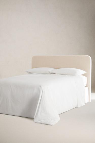 COTTON PERCALE DUVET COVER (200 THREAD COUNT) — White 2