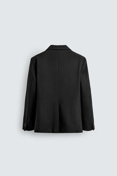 BLAZER TRAJE 100% LANA - Negro de Zara