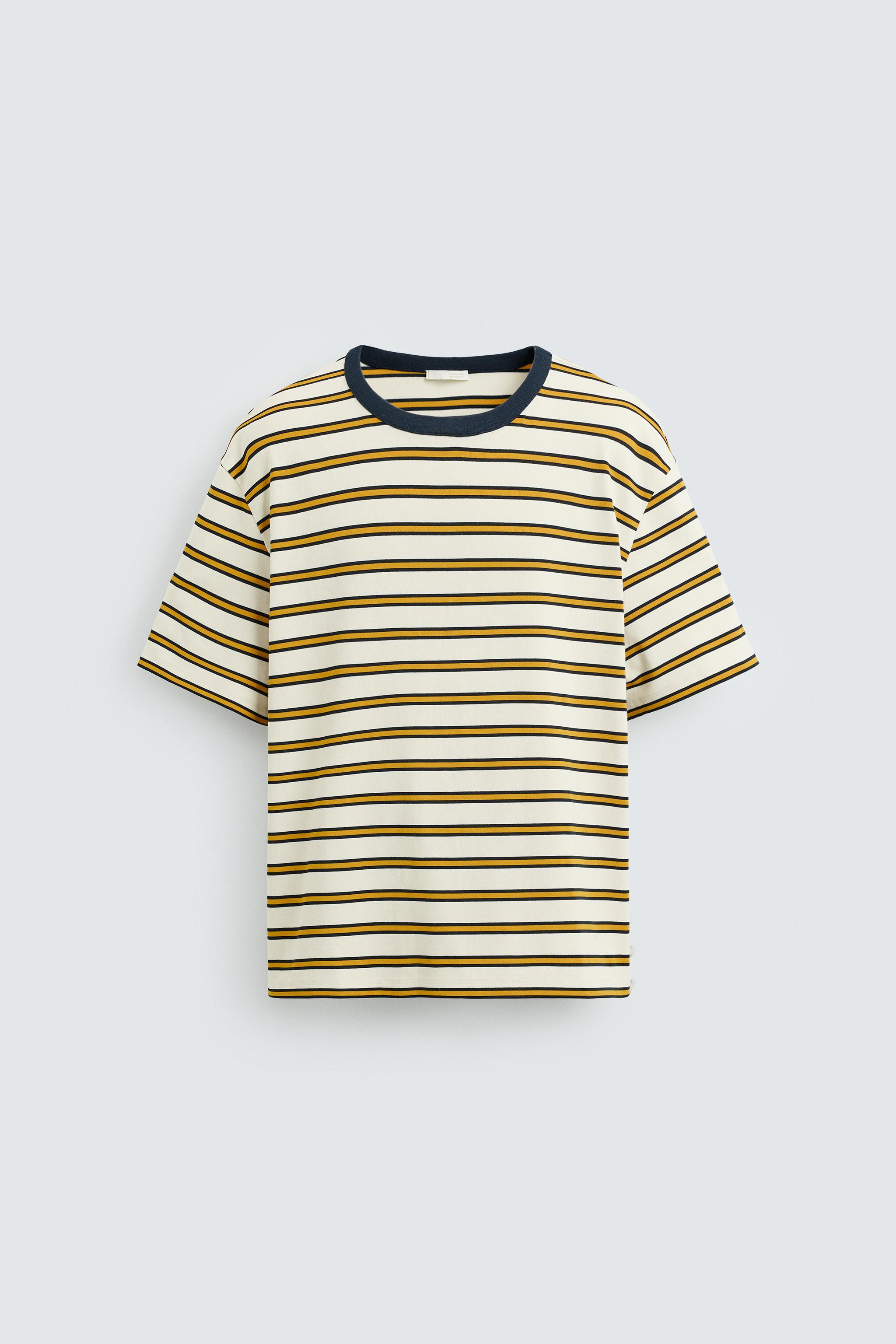 T-SHIRT JACQUARD RAYURES