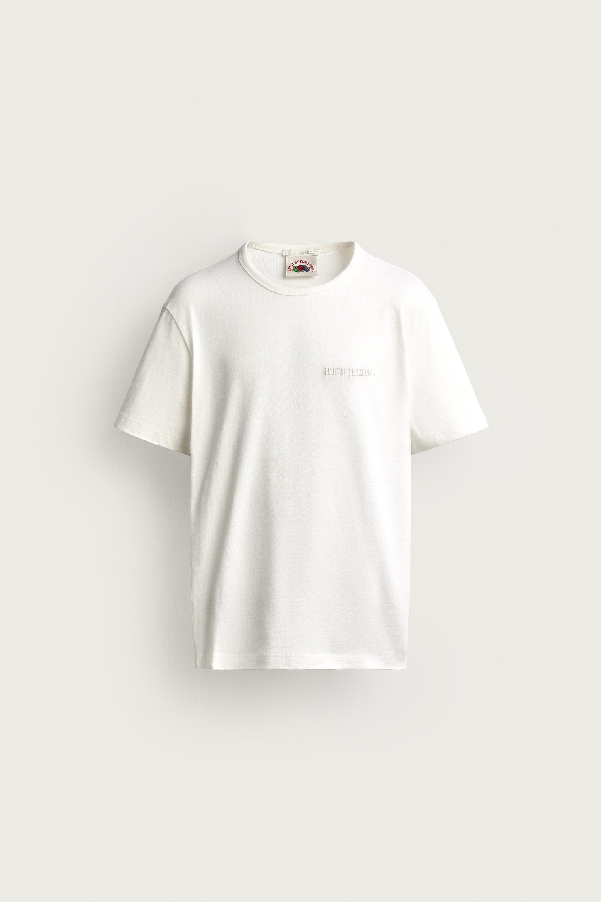 LOT DE 2 T-SHIRTS BRODÉS FRUIT OF THE LOOM™