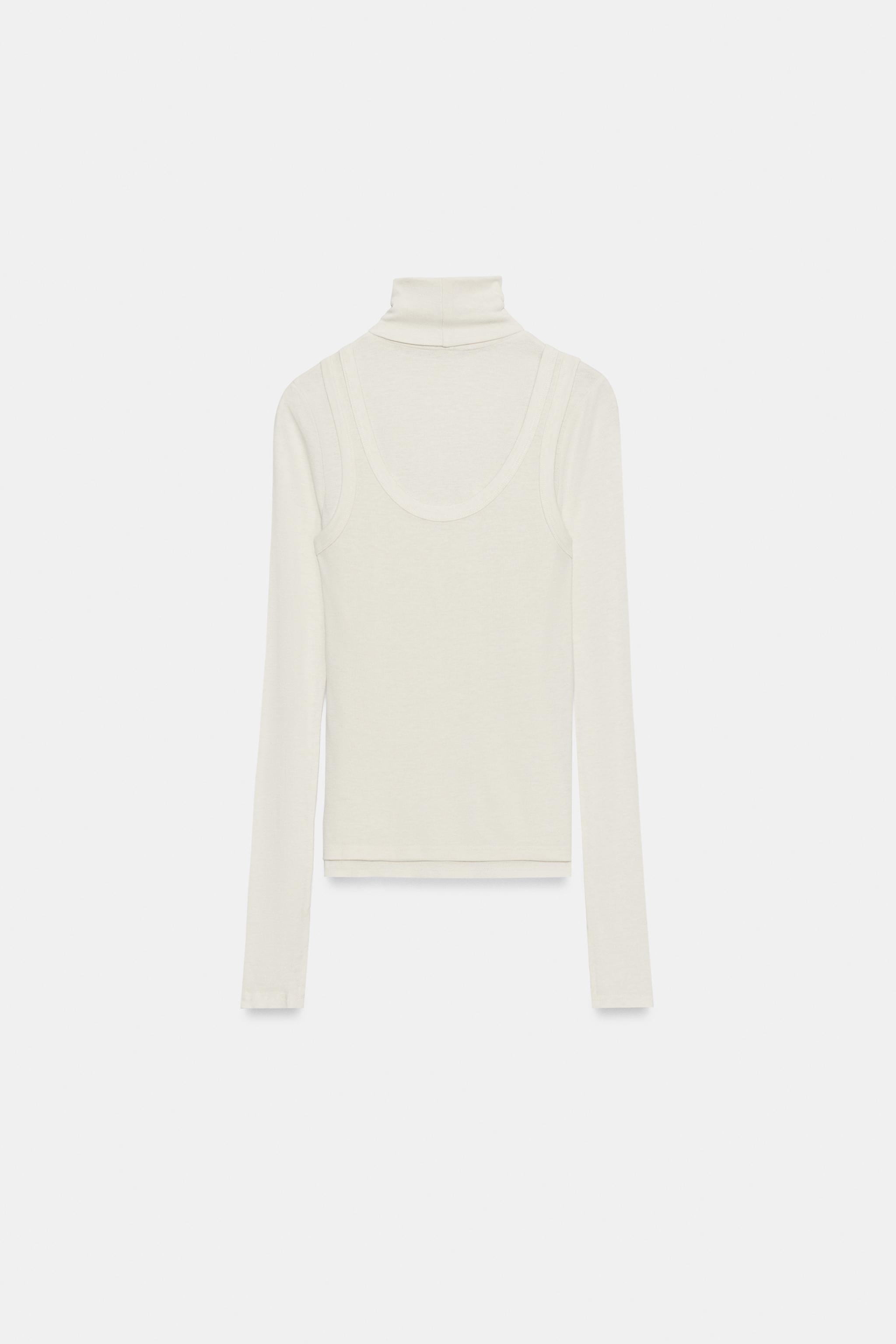 DOUBLE-LAYER EFFECT T-SHIRT