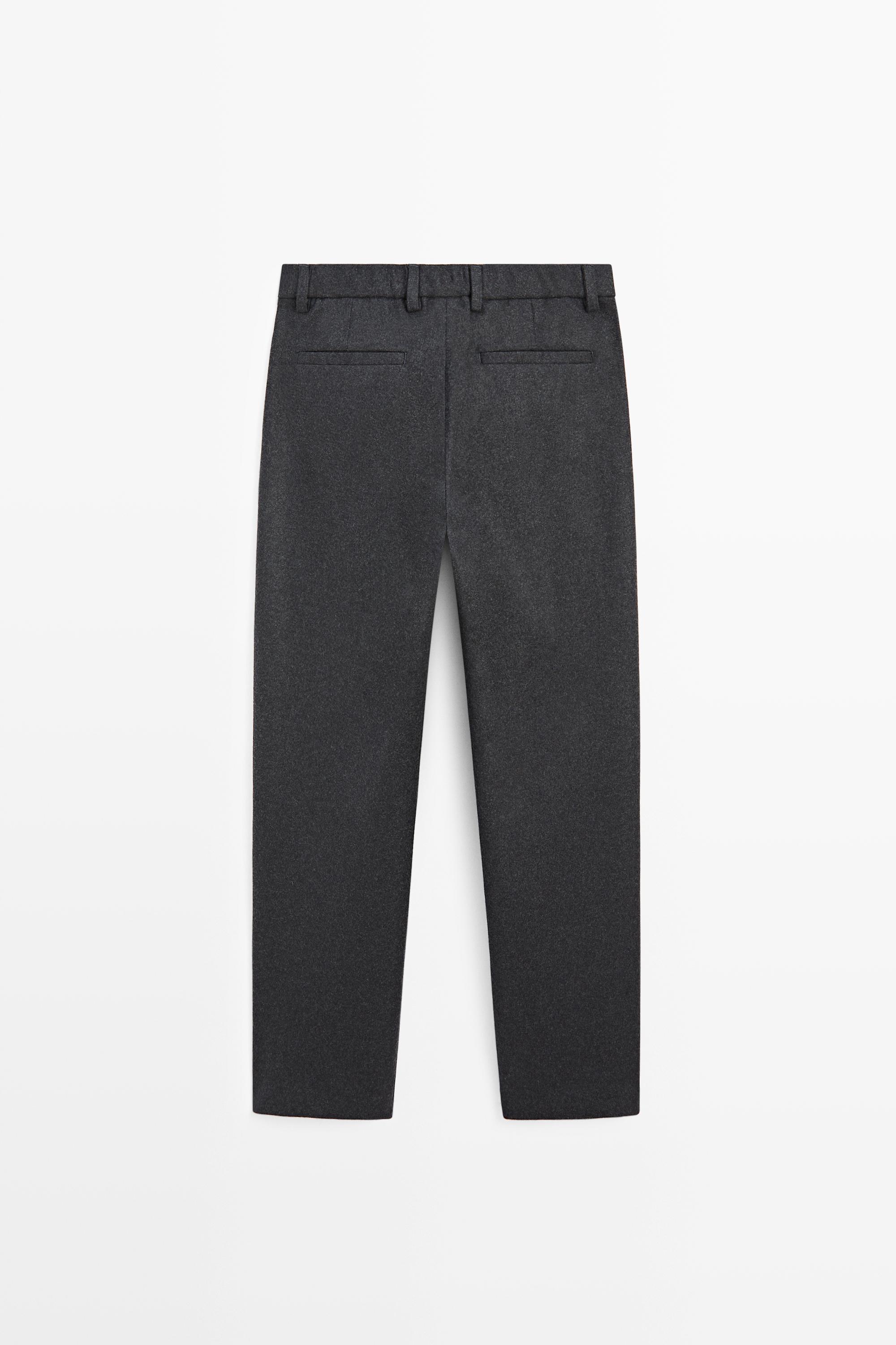 Pantalon 100 % laine total look