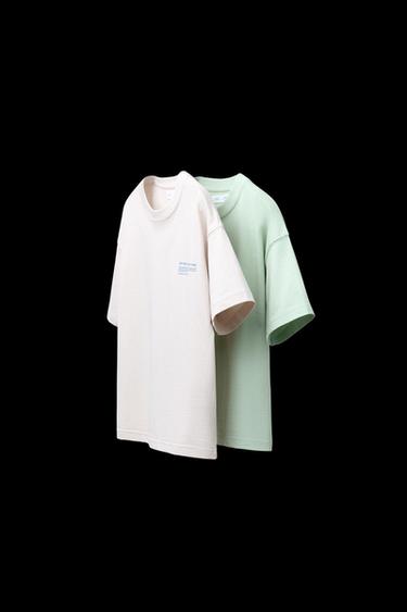 2ER-PACK T-SHIRTS MIT TEXTPRINT - Grau von Zara - Bild 0