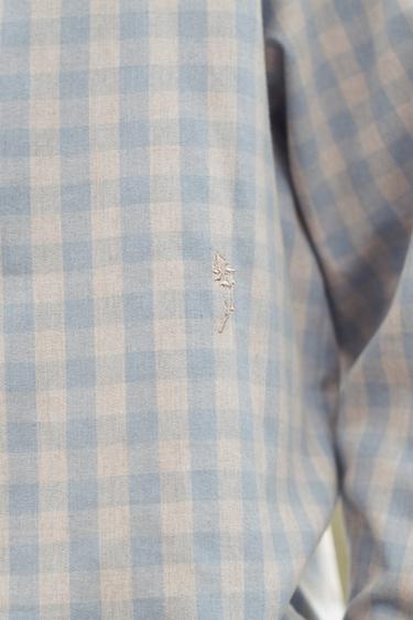 LIMITED EDITION CHECK POLO SHIRT - Beige by Zara - Image 5