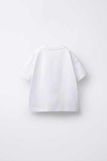 DINOSAUR PRINT T-SHIRT - White by Zara - Image 1