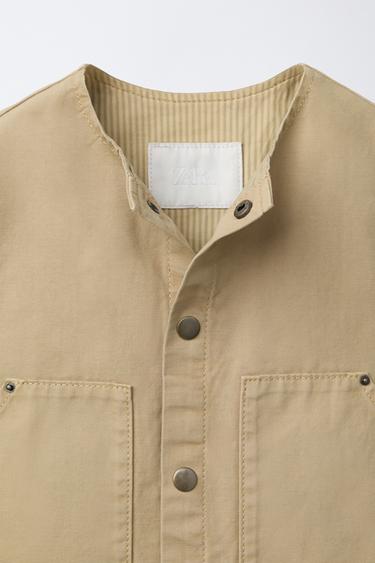 PATCH WAISTCOAT - Sand by Zara - Image 2