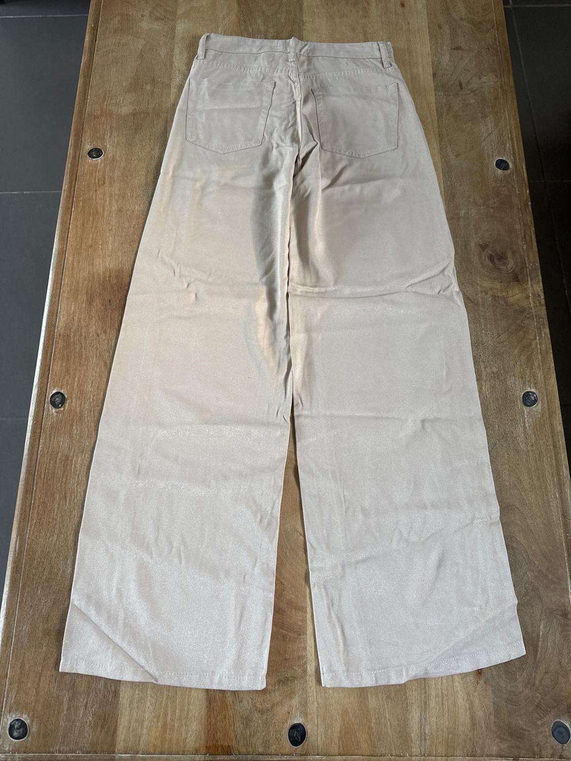 TRF WIDE-LEG HIGH-WAIST SHINY TROUSERS - Image 2