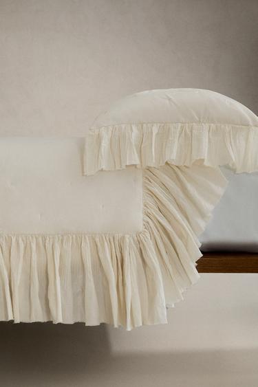 ÉDREDON COTON VOLANT - Blanc cassé de Zara - Image 2