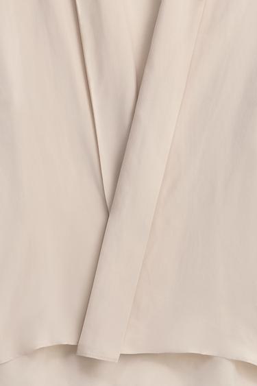 100% CUPRO KIMONO SHIRT - Ecru by Zara - Image 6