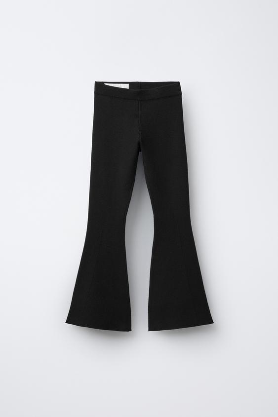 LEGGING FLARE RIB - Negro de Zara - Imagen 0