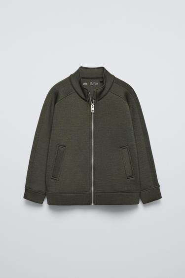 КУРТКА ИЗ МЯГКОГО НЕОПРЕНА — ХАКИ от Zara — изображение 0