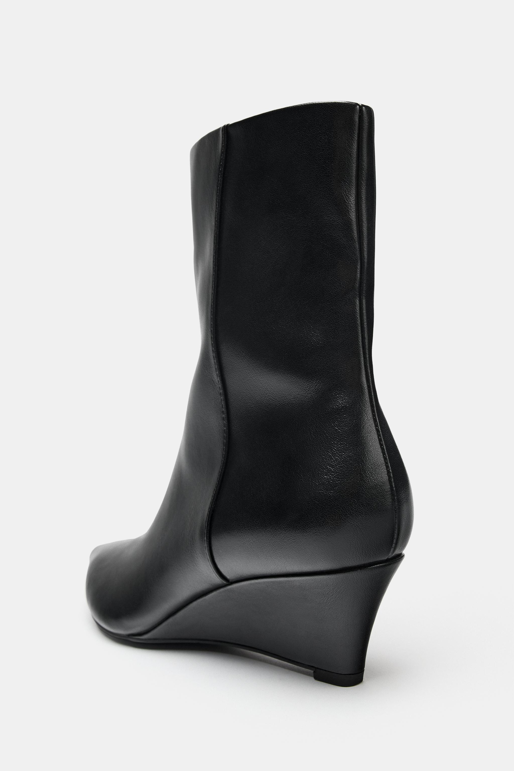 Женские ботинки Zara WEDGE HEEL ANKLE BOOTS — фото 5