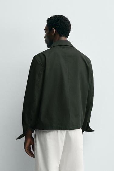 REGULAR FIT JACKET WITH POCKETS - Dark green by Zara - Image 2