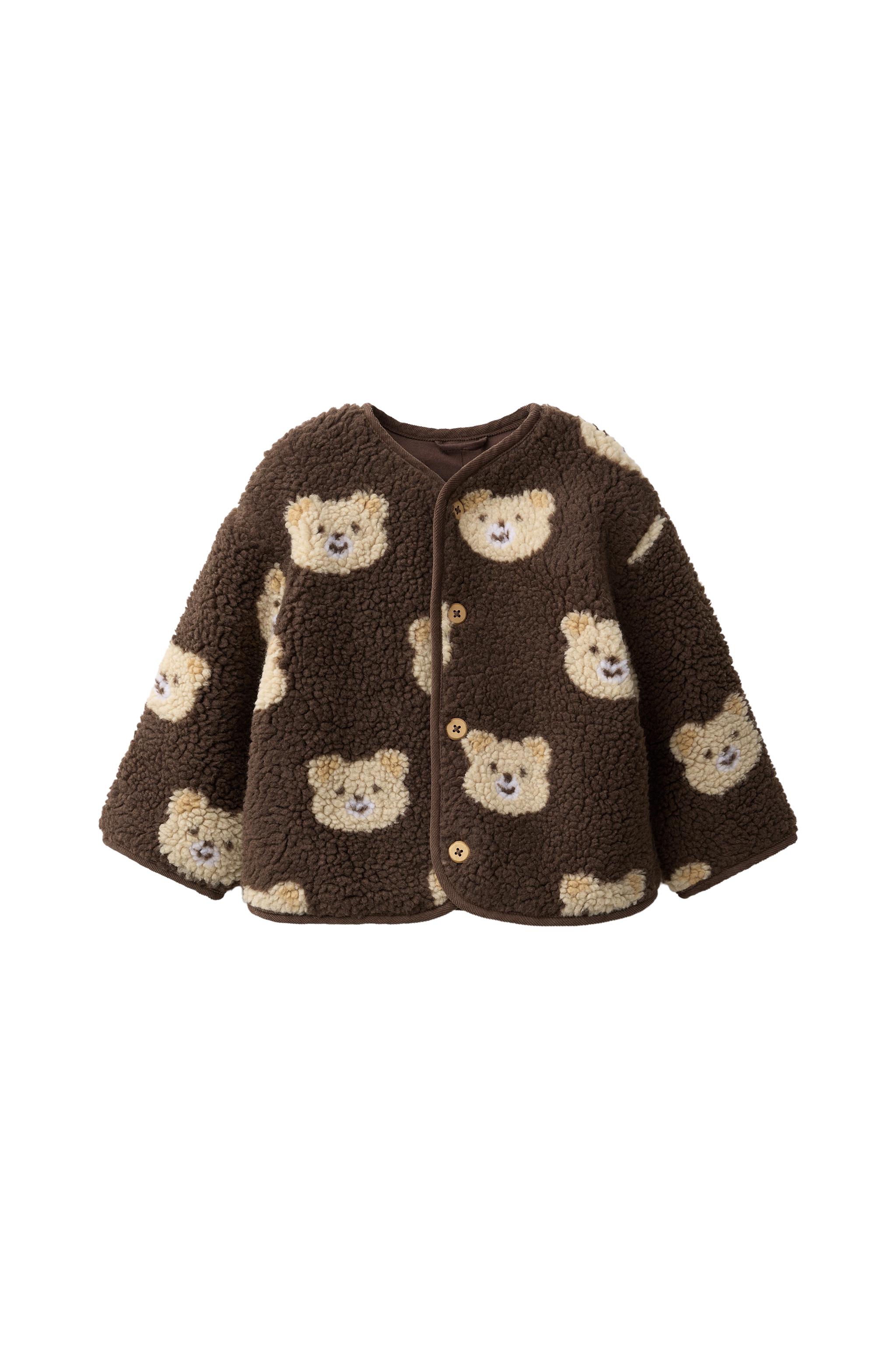 CAZADORA BORREGUILLO ESTAMPADO OSOS