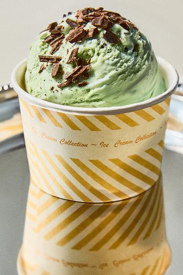 LOT POTS À GLACE RAYURES (LOT DE 8) - Vert / Bleu de Zara