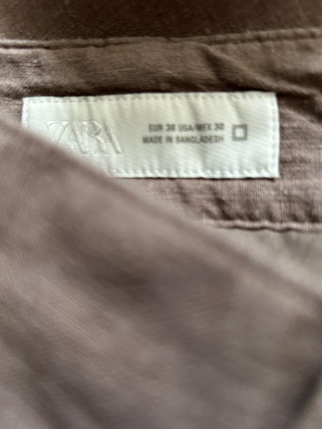 100% LINEN BERMUDA SHORTS WITH BELT - Image 5