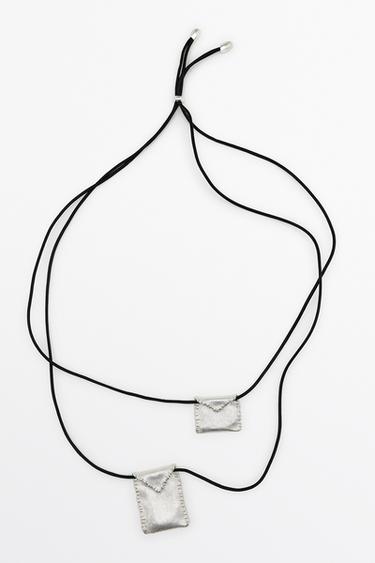 Collar cuerda sobres - Plata de Zara