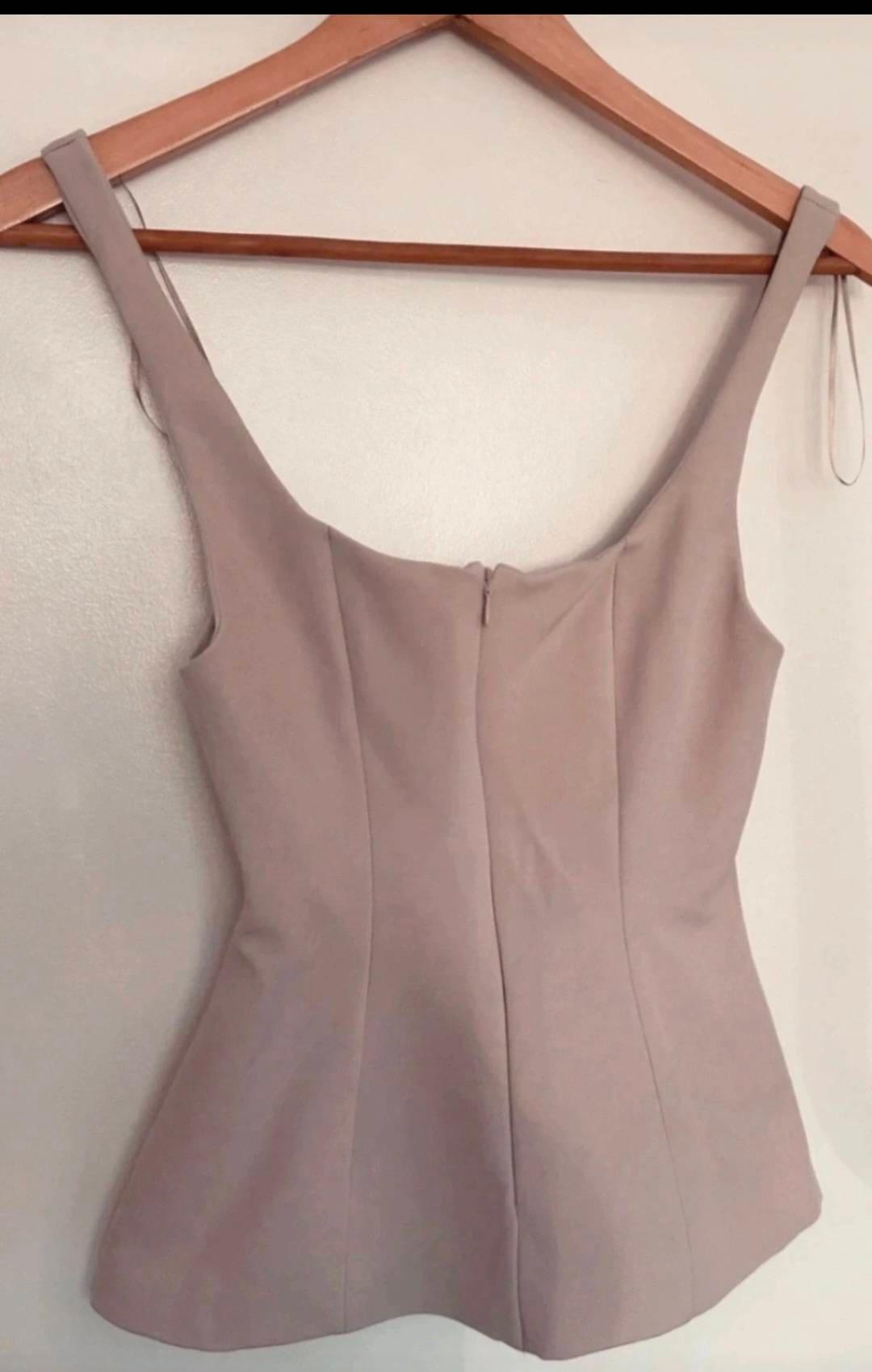 ZIPPED PEPLUM TOP - Image 3