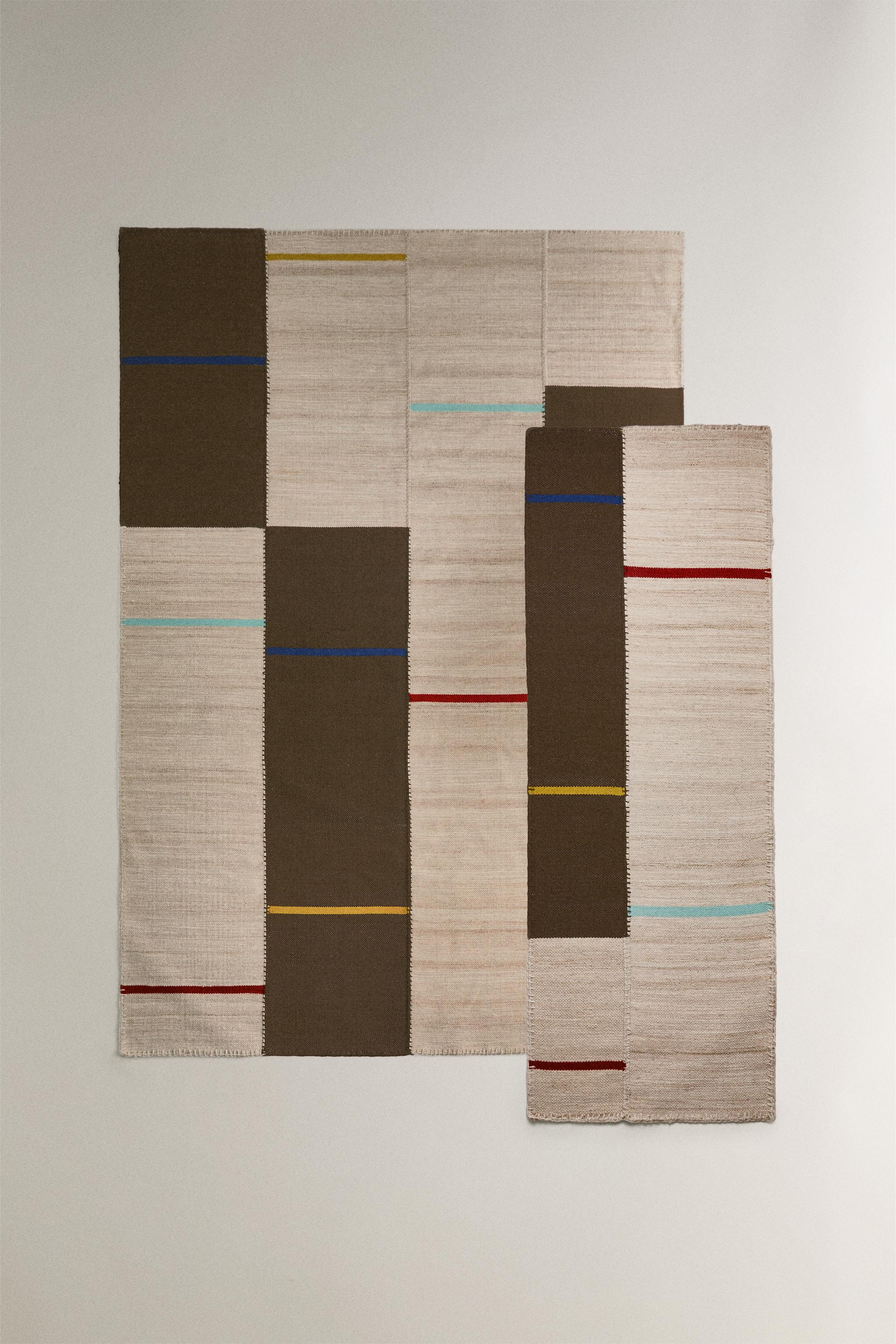 TAPIS DE COULOIR LAINE COTON SURPIQÛRE X COLLAGERIE