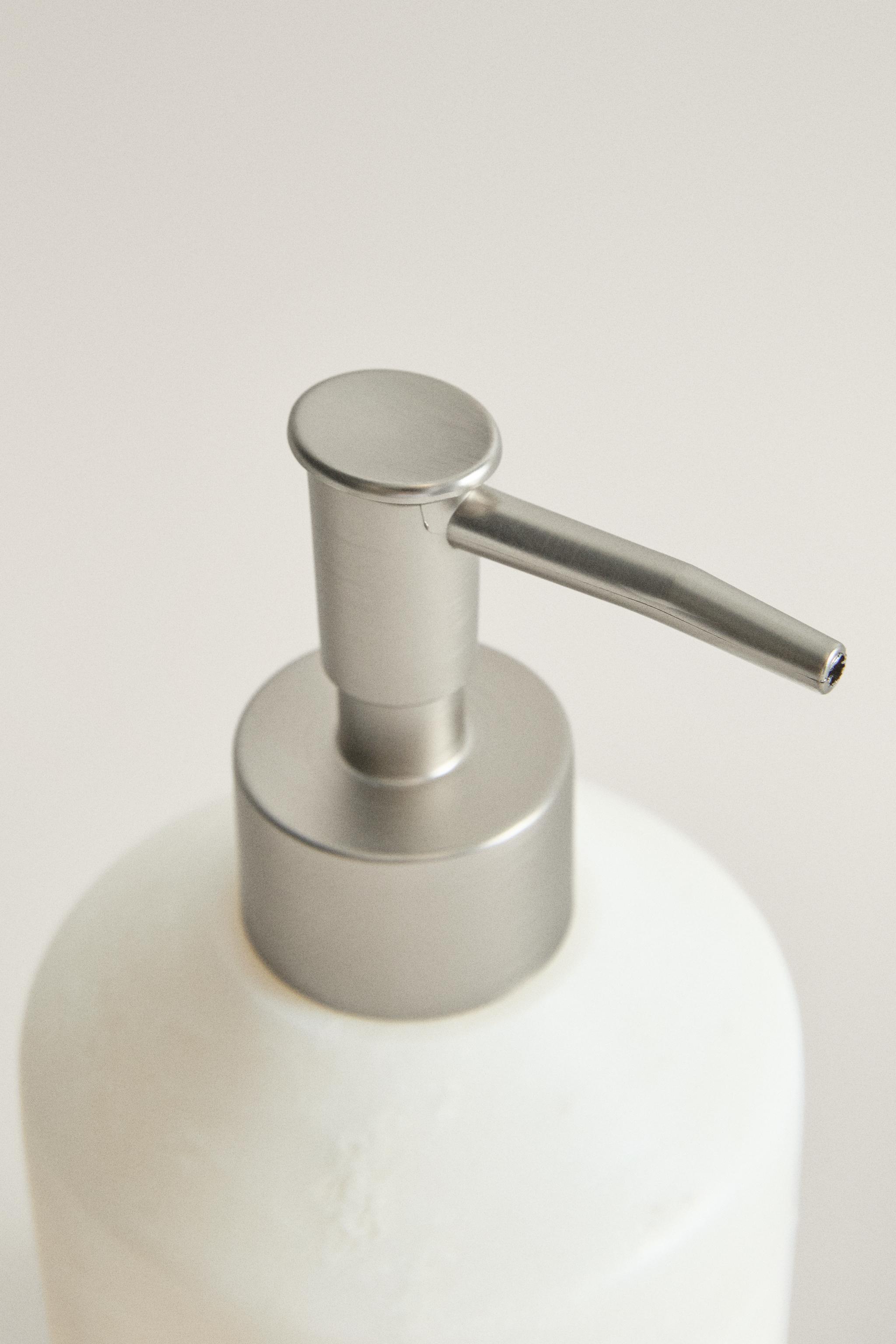 WHITE MARBLE SOAP DISPENSER