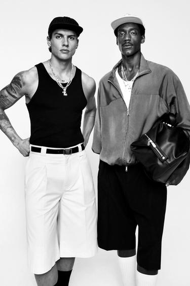 SHORT PLISSÉ 100% LAINE WILLY CHAVARRIA X ZARA - Noir de Zara - Image 1